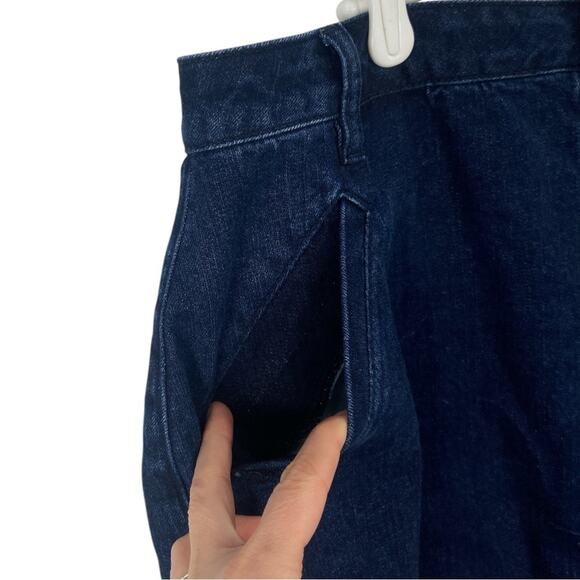 ELOQUII Elements High Rise Button Fly Denim‎ Skirt 14 - Picture 4 of 7